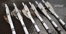 Load image into Gallery viewer, KG Premium Wooden Arrows with 3" Feathers - 5/16 Spine
