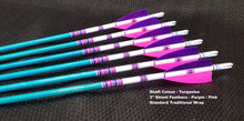 Load image into Gallery viewer, KG Premium Wooden Arrows with 3" Feathers - 5/16 Spine