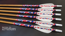 Load image into Gallery viewer, KG Premium Wooden Arrows with 3" Feathers - 5/16 Spine