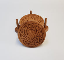 Load image into Gallery viewer, KG Oak Coasters - Celtic 2