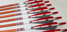 Load image into Gallery viewer, KG Premium Wooden Arrows with 4" Feathers 11/32 Spine