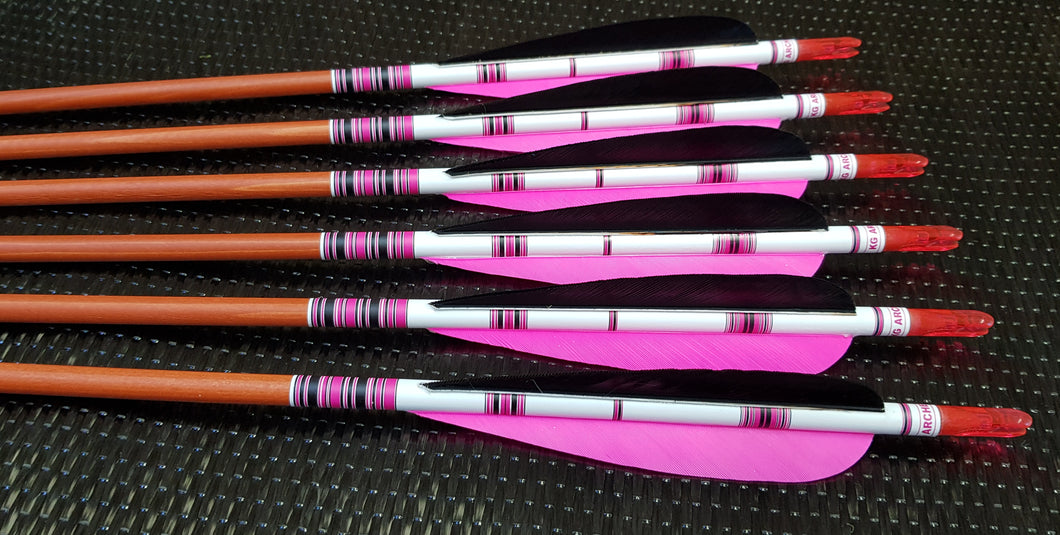 KG Premium Wooden Arrows with 5