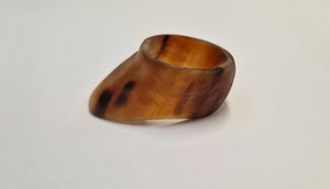 White Feather Thumb Ring