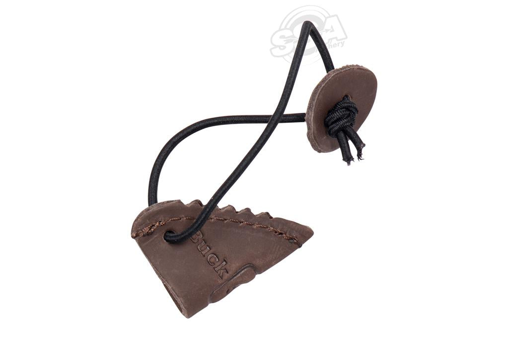 Spring Loaded String Keeper Buck Trail Leather String Keeper - Dark Brown β KG Archery Ltd.
