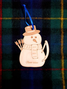 Snowman Archer Christmas Decoration