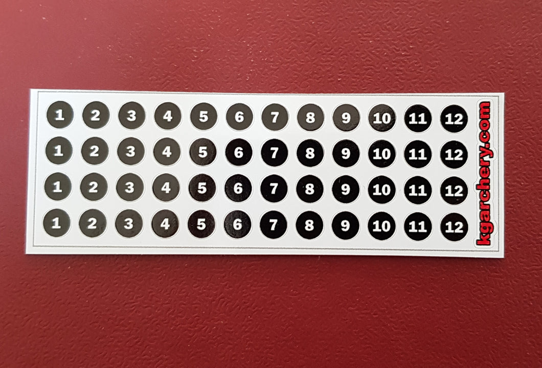 Number Stickers 1-12