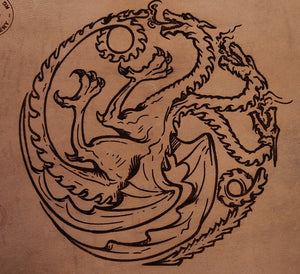 KG Leather Bracer - Dragon - Targaryen