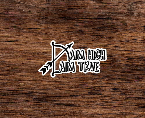 Aim High Vinyl Archery Sticker