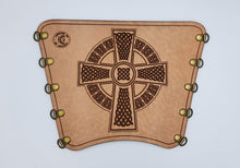 Load image into Gallery viewer, KG Leather Bracer - Celtic Cross (5)