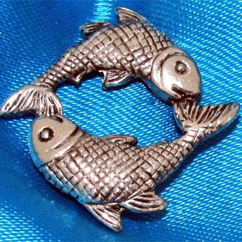 Pisces - Fish Pin Badge
