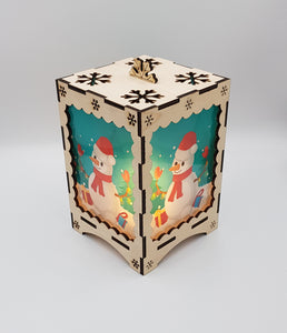 Jolly Snowman Tea Light Lantern