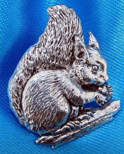 Squirrel Pin Badge