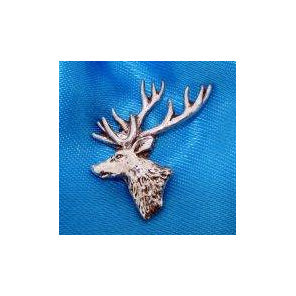 Stag Head Pin Badge